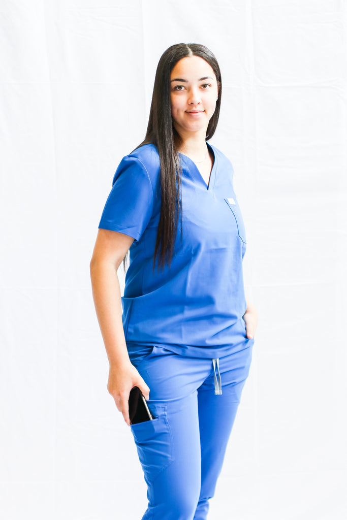 Uniforme médical scrub - femme - Bleu Royal