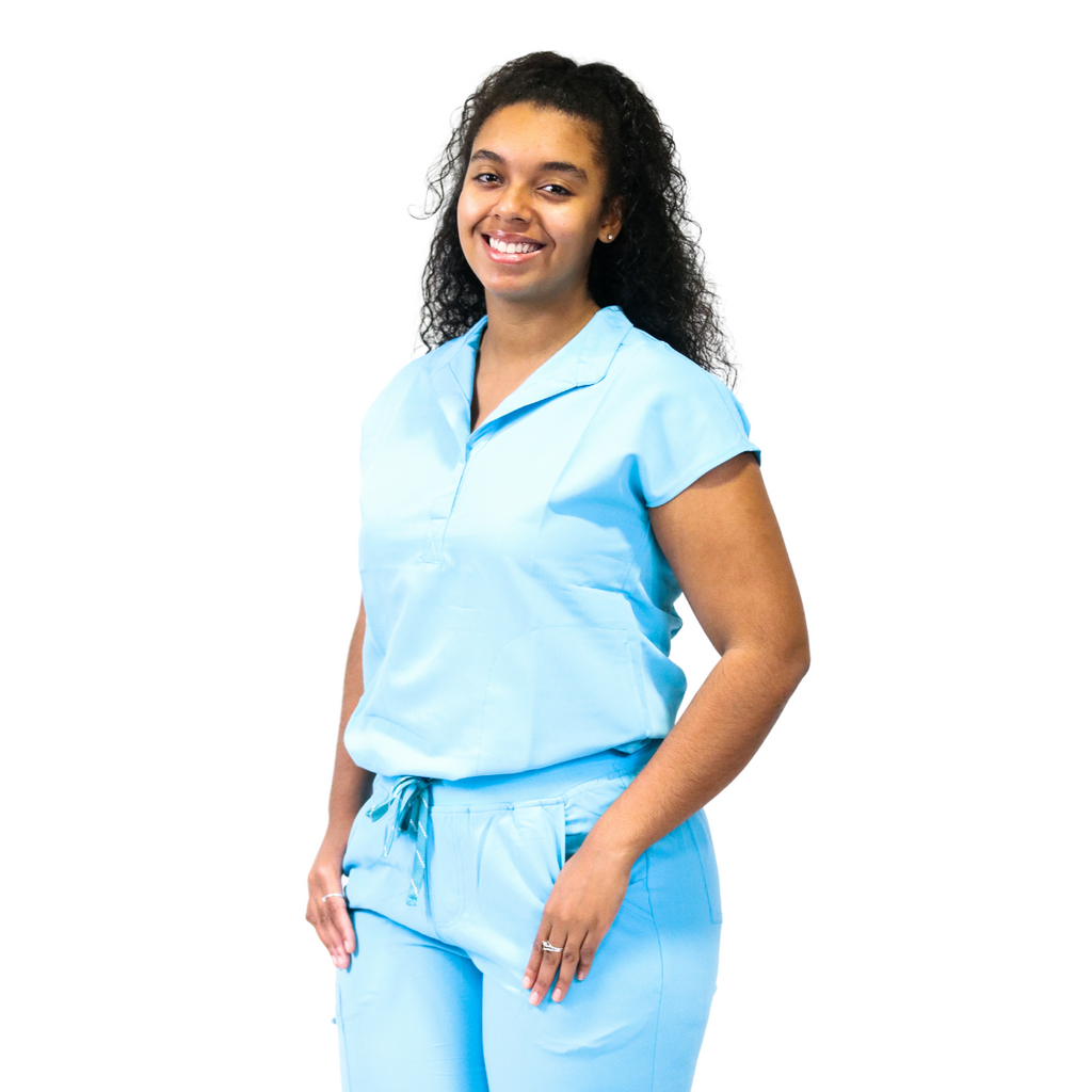 Uniforme Scrub femme bleu pâle