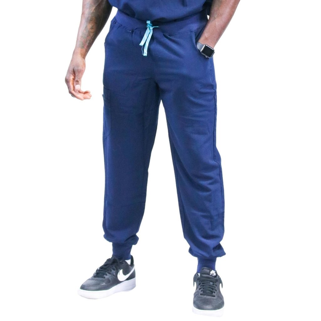 Pantalon Scrub Homme bleu marine