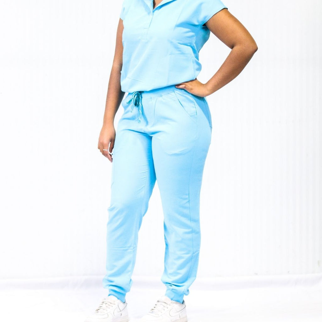 Pantalon Scrub femme bleu pâle